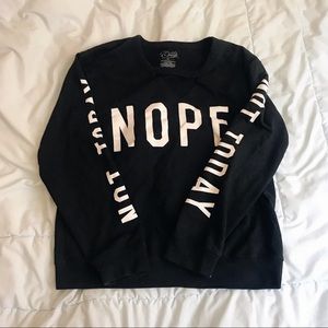 Lettered Black Sweater
